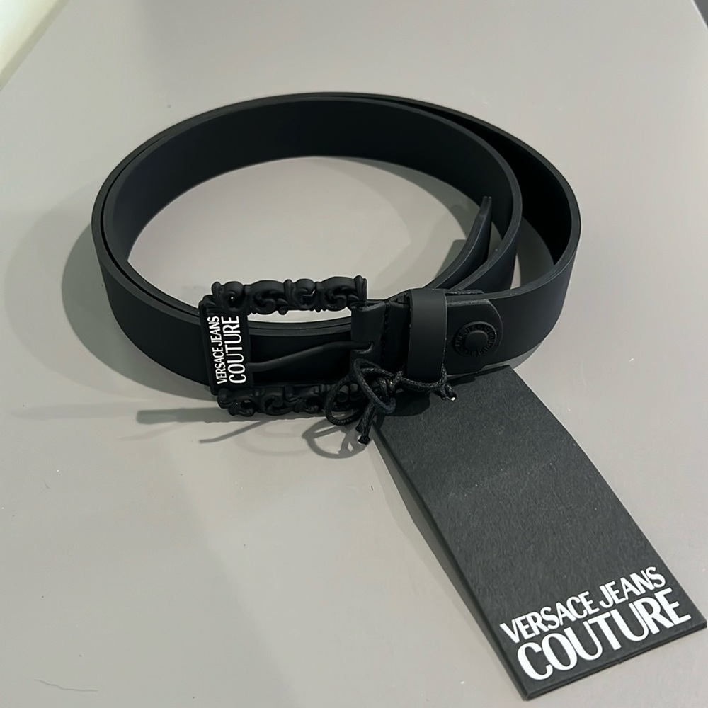 VERSACE JEANS COUTURE logo-buckle belt
